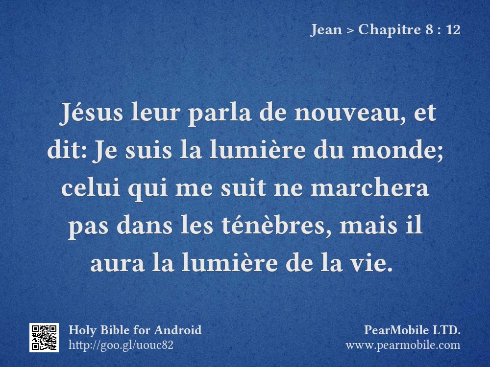 Jean, Chapitre 8:12